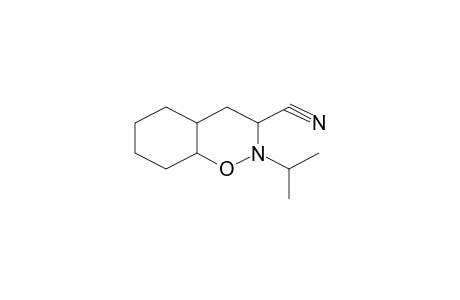 2-Isopropyl-octahydrobenzo[e][1,2]oxazine-3-carbonitrile