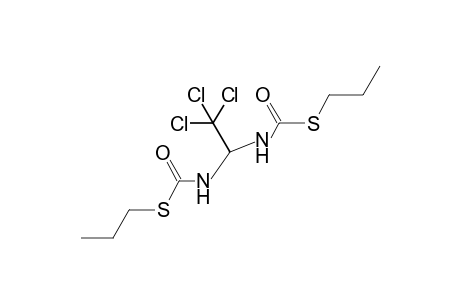 (2,2,2-trichloroethylidene)bis(thiocarbamic acid), S,S'-dipropyl ester