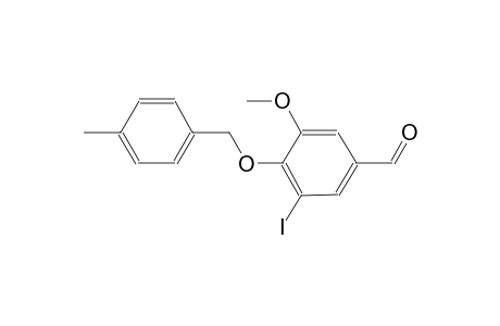 3-Iodo-5-methoxy-4-[(4-methylbenzyl)oxy]benzaldehyde