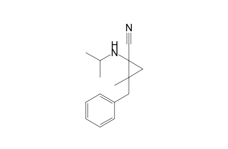 1-Isopropylamino-2-benzyl-2-methylcyclopropane-1-carbonitrile