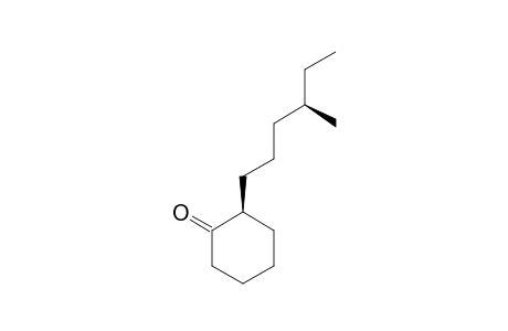 (+)-(2R,4'S)-2-(4-Methylhexyl)cyclohexanone