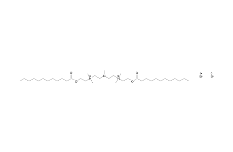 [(methylimino)diethylene]bis[dimethyl(2-hydroxyethyl)ammonium] dibromide, didodecanoate (ester)