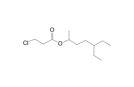 3-Chloropropionic acid, 4-ethyl-1-methylhexyl ester