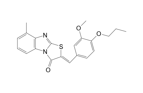 Thiazolo[3,2-a]benzimidazol-3(2H)-one, 2-(3-methoxy-4-propoxybenzylidene)-8-methyl-