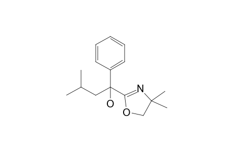 1-(4,4-Dimethyl-2-oxazolin-2-yl)-3-methyl-1-phenylbutan-1-ol