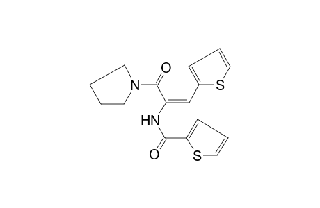 N-[(E)-1-(1-pyrrolidinylcarbonyl)-2-(2-thienyl)ethenyl]-2-thiophenecarboxamide