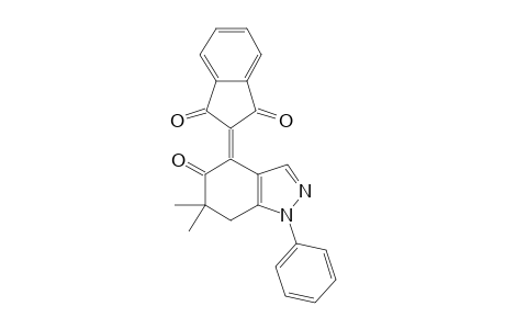 4-(1,3-INDANEDION-2-YLIDENE)-6,6-DIMETHYL-5-OXO-1-PHENYL-4,5,6,7-TETRAHYDROINDAZOLE