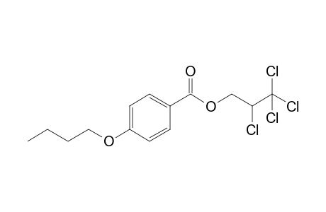 2,3,3,3-tetrachloropropyl 4-butoxybenzoate