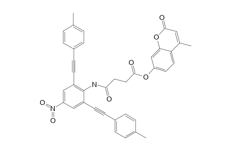 2,6-Bis(4-ethynyltoluene)-4-nitro-N-(butyryl-4-{7-oxy-4-methylcomarin ester})aniline