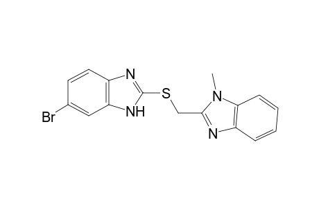 2-([(6-Bromo-1H-benzimidazol-2-yl)sulfanyl]methyl)-1-methyl-1H-benzimidazole