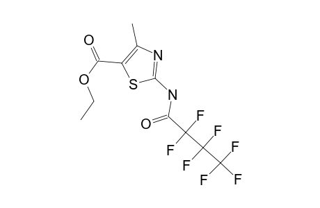 Ethyl 2-amino-4-methylthiazole-5-carboxylate, N-heptafluorobutyryl-