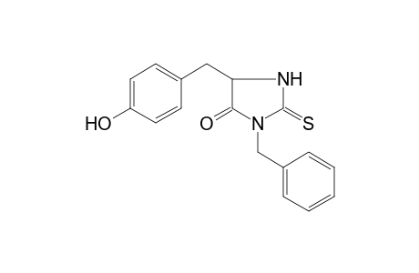 4-Imidazolidinone, 5-[(4-hydroxyphenyl)methyl]-3-(phenylmethyl)-2-thioxo-