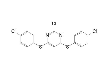 2-Chloranyl-4,6-bis[(4-chlorophenyl)sulfanyl]pyrimidine