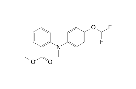 2-[4-(Difluoromethoxy)anilino]benzoic acid, N-methyl-, methyl ester