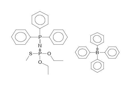 DIETHOXY(TRIPHENYLPHOSPHAZO)ETHYLTHIOPHOSPHONIUM TETRAPHENYLBORATE