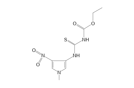 4-(1-methyl-4-nitropyrrol-3-yl)-3-thioallophanic acid, ethyl ester