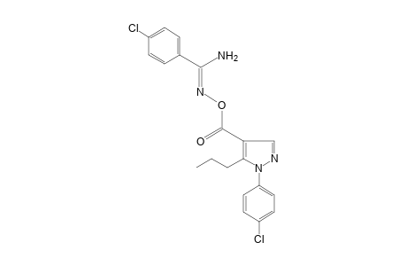 p-chloro-O-{[1-(p-chlorophenyl)-5-propylpyrazol-4-yl]carbonyl}benzamidoxime