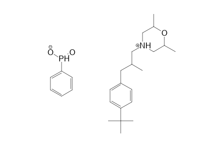 Morpholinium, 4-[3-[4-(1,1-dimethylethyl)phenyl]-2-methylpropyl]-2,6-dimethyl-, salt with phenylphosphinic acid