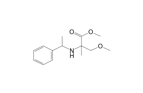 3-Methoxy-2-methyl-2-(1-phenylethylamino)propanoic acid methyl ester