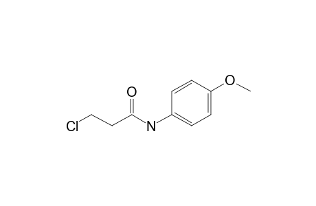 Propanamide, N-(4-methoxyphenyl)-3-chloro-