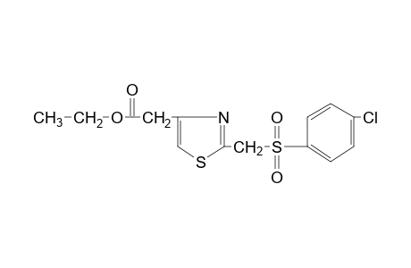 2-{[(p-chlorophenyl)sulfonyl]methyl}-4-thiazoleacetic acid, ethyl ester