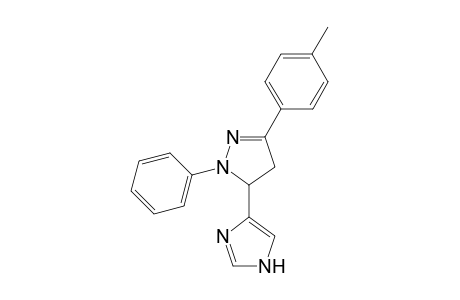 5-(1H-Imidazol-4-yl)-1-phenyl-3-(p-tolyl)-4,5-dihydro-1H-pyrazole