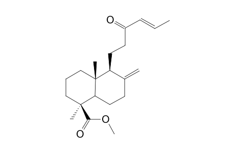 Methyl 13-oxo-14(13->16)abeo-labda-8(17),16-dien-19-oate