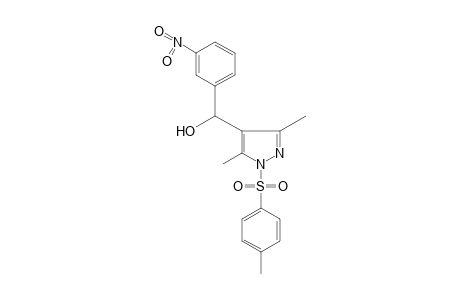 3,5-dimethyl-alpha-(m-nitrophenyl)-1-(p-tolylsulfonyl)pyrazole-4-methanol