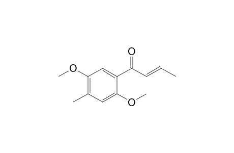 (E)-1-(2,5-dimethoxy-4-methylphenyl)but-2-en-1-one