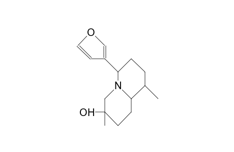 2H-Quinolizin-3-ol, 6-(3-furanyl)octahydro-3,9-dimethyl-, [3R-(3.alpha.,6.beta.,9.alpha.,9a.alpha.)]-