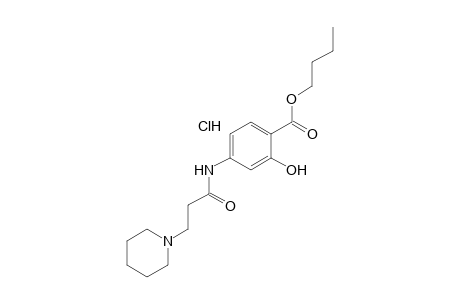 4-(3-PIPERIDINOPROPIONAMIDO)SALICYLIC ACID, BUTYL ESTER, HYDROCHLORIDE