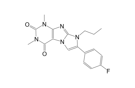 7-(4-fluorophenyl)-1,3-dimethyl-8-propyl-1H-imidazo[2,1-f]purine-2,4(3H,8H)-dione