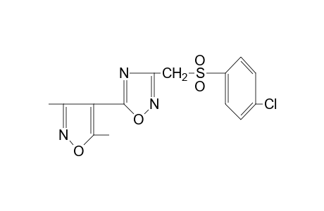 3-{[(p-chlorophenyl)sulfonyl]methyl}-5-(3,5-dimethyl-4-isoxazolyl)-1,2,4-oxadiazole