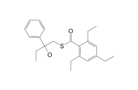 Benzenecarbothioic acid, 2,4,6-triethyl-, S-(2-hydroxy-2-phenylbutyl) ester