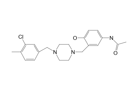 Piperazine, N-[2-hydroxy-5-acetylaminobenzyl]-N'-[3-chloro-4-methylbenzyl]-