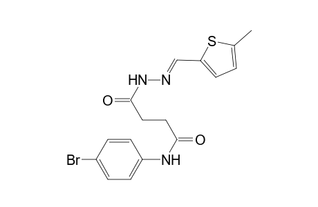 butanoic acid, 4-[(4-bromophenyl)amino]-4-oxo-, 2-[(E)-(5-methyl-2-thienyl)methylidene]hydrazide