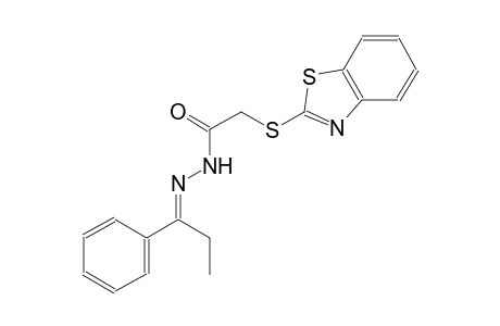 2-(1,3-benzothiazol-2-ylsulfanyl)-N'-[(E)-1-phenylpropylidene]acetohydrazide