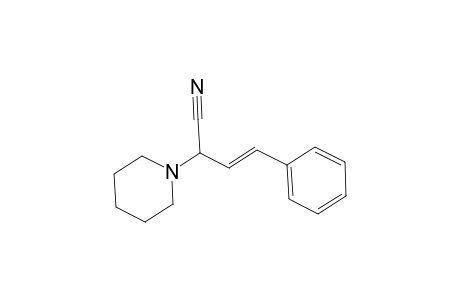 1-Piperidineacetonitrile, .alpha.-(2-phenylethenyl)-