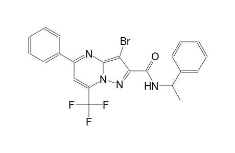 3-bromo-5-phenyl-N-(1-phenylethyl)-7-(trifluoromethyl)pyrazolo[1,5-a]pyrimidine-2-carboxamide