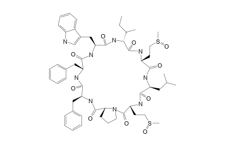 CYCLOLINOPEPTIDE-G;CYCLO-(PRO-PHE-PHE-TRP-ILE-MSO-LEU-MSO)