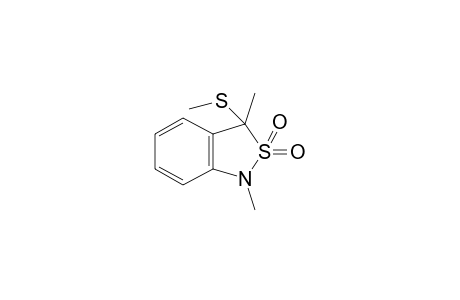 1,3-Dimethyl-3-methylsulfanyl-1,3-dihydro-2,1-benzoisothiazole 2,2-dioxide