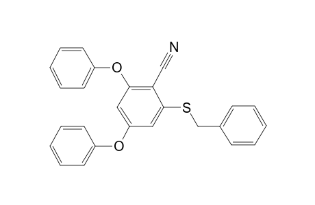 Benzonitrile, 2-benzylthio-4,6-di(phenoxy)-