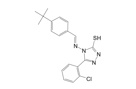 4-{[(E)-(4-tert-butylphenyl)methylidene]amino}-5-(2-chlorophenyl)-4H-1,2,4-triazole-3-thiol