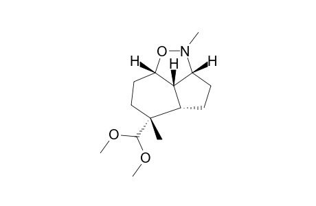 (1-BETA,4-BETA,7-BETA,11-BETA)-3-METHYL-8-ALPHA-DIMETHOXYMETHYL-8-BETA-METHYL-3-AZA-2-OXATRICYCLO-[5.3.1.0(4,11)]-UNDECANE