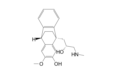 9,10-Ethanoanthracene-9(10H)-ethanol, 2-hydroxy-3-methoxy-.alpha.-[(methylamino)methyl]-, [9.alpha.(R*),10.beta.]-
