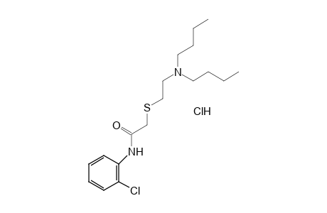 2'-chloro-2-{[2-(dibutylamino)ethyl]thio}acetanilide, monohydrochloride