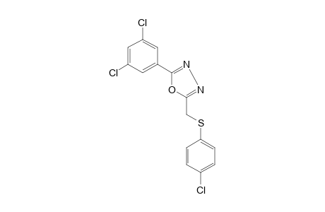 2-{[(p-chlorophenyl)thio]methyl}-5-(3,5-dichlorophenyl)-1,3,4-oxadiazole