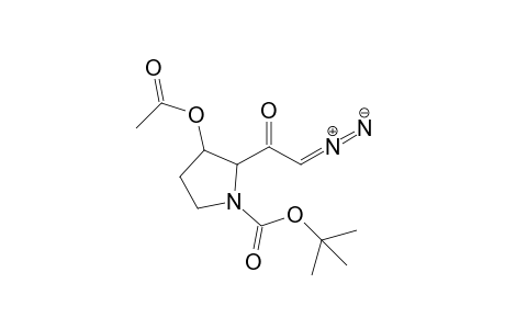 3-Acetoxy-1-tert-butoxycarbonyl-2-diazomethylcarbonylpyrrolidine