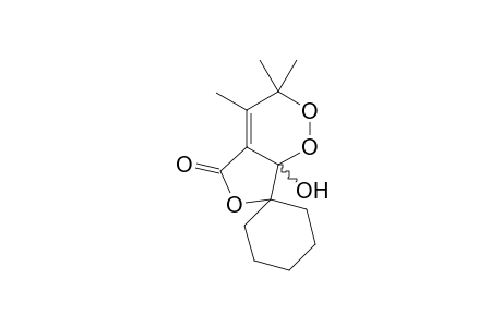 7'a-hydroxy-3',3',4'-trimethylspiro[cyclohexane-1,7'-furo[4,3-c]dioxine]-5'-one