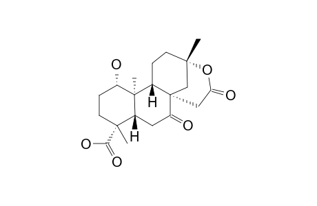 4-ALPHA-CARBOXY-1-ALPHA,13-ALPHA-DIHYDROXY-7-OXO-13,16-SECO-ENT-19-NORBEYERAN-16-OIC_ACID_13,16-LACTONE